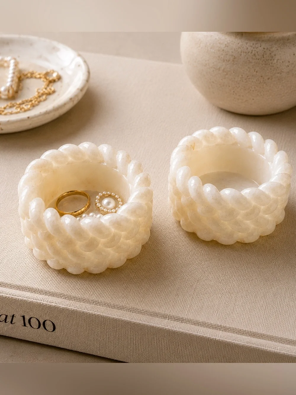 Handmade elegant cream
